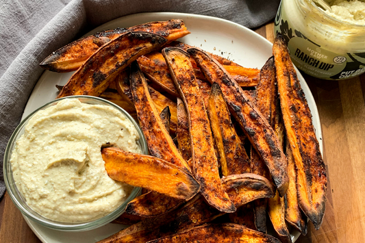 Smoked Paprika Sweet Potato Fries & Ranch Dip