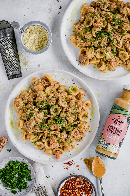 Vegan White Wine Bolognese Pasta
