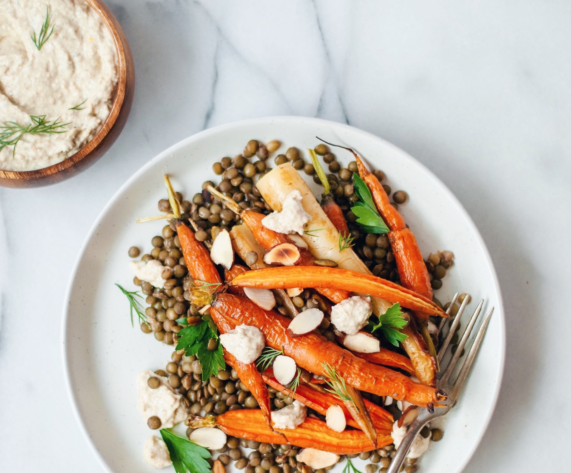 Roasted Root Vegetable & Lentil Salad Mother Raw