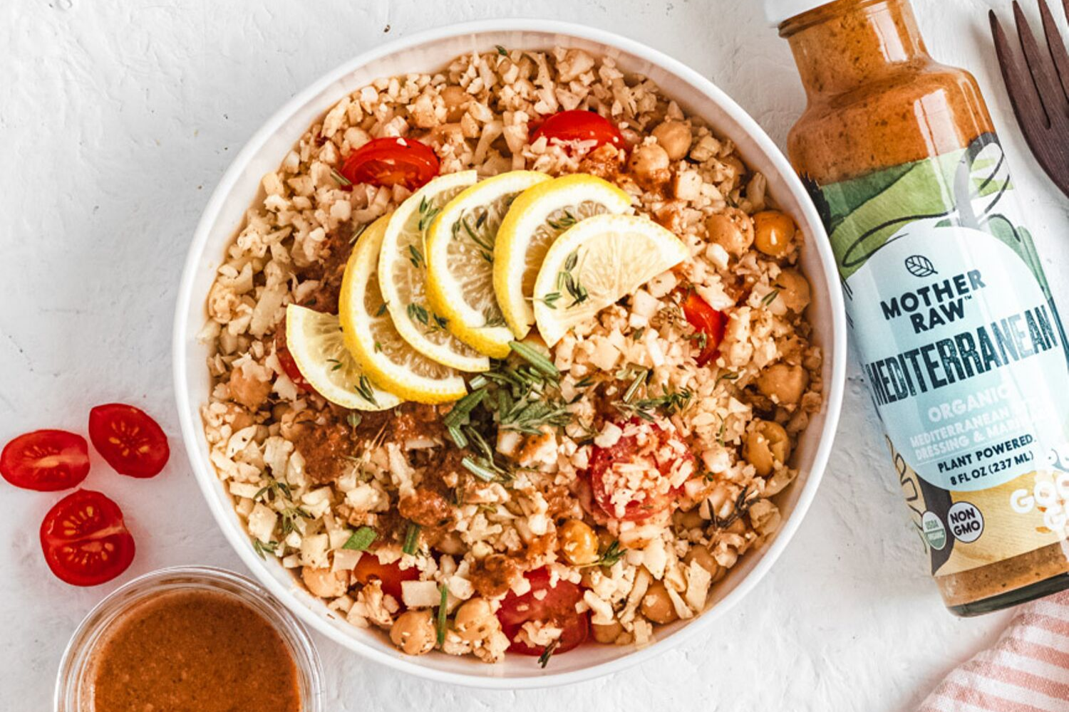 Mediterranean Cauliflower Rice – Mother Raw