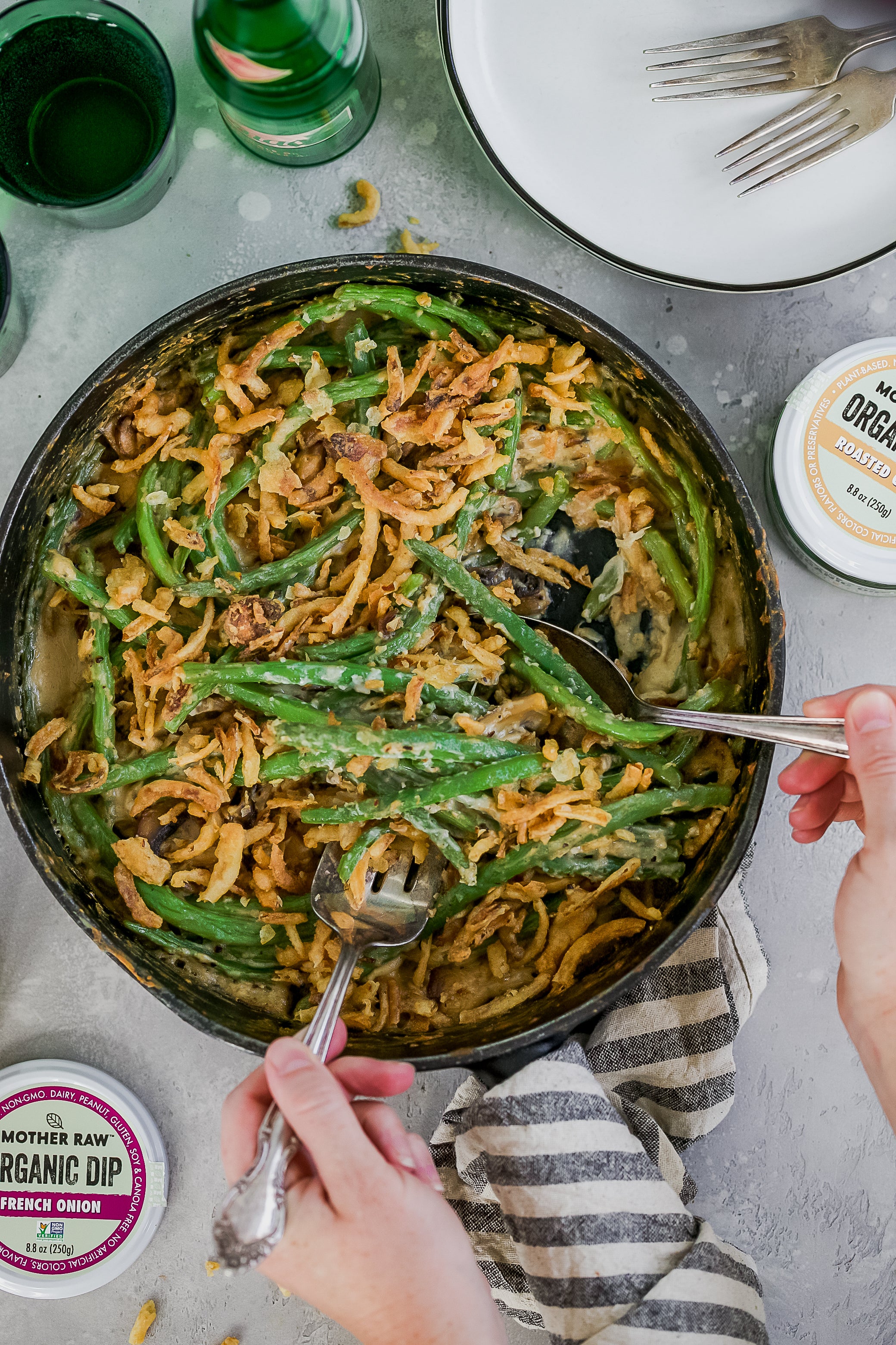 French Onion Green Bean Casserole Mother Raw
