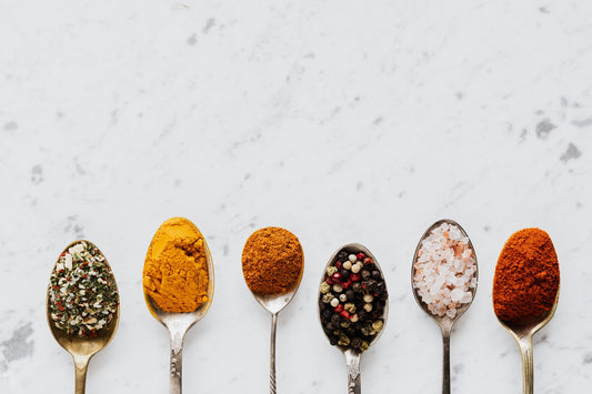 Get more out of Turmeric - image of spoons with different ground spices