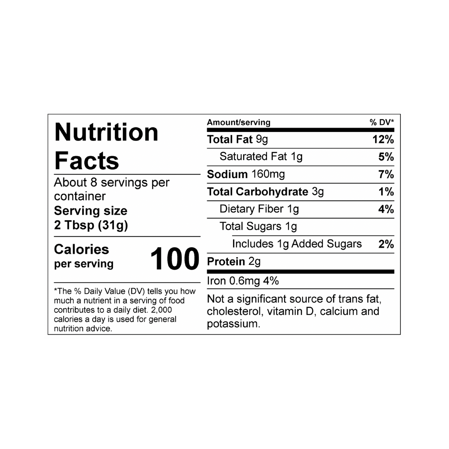 Mother Raw Organic Spinach Dip Nutritional Information 