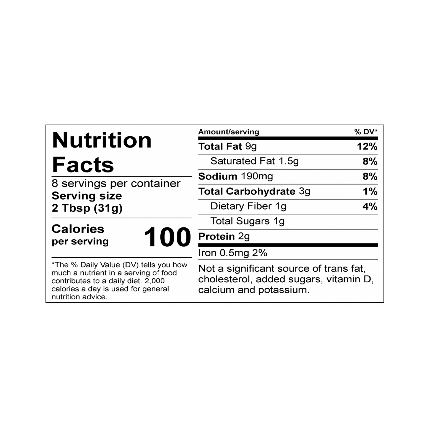 Nacho Queso Nutritional Information